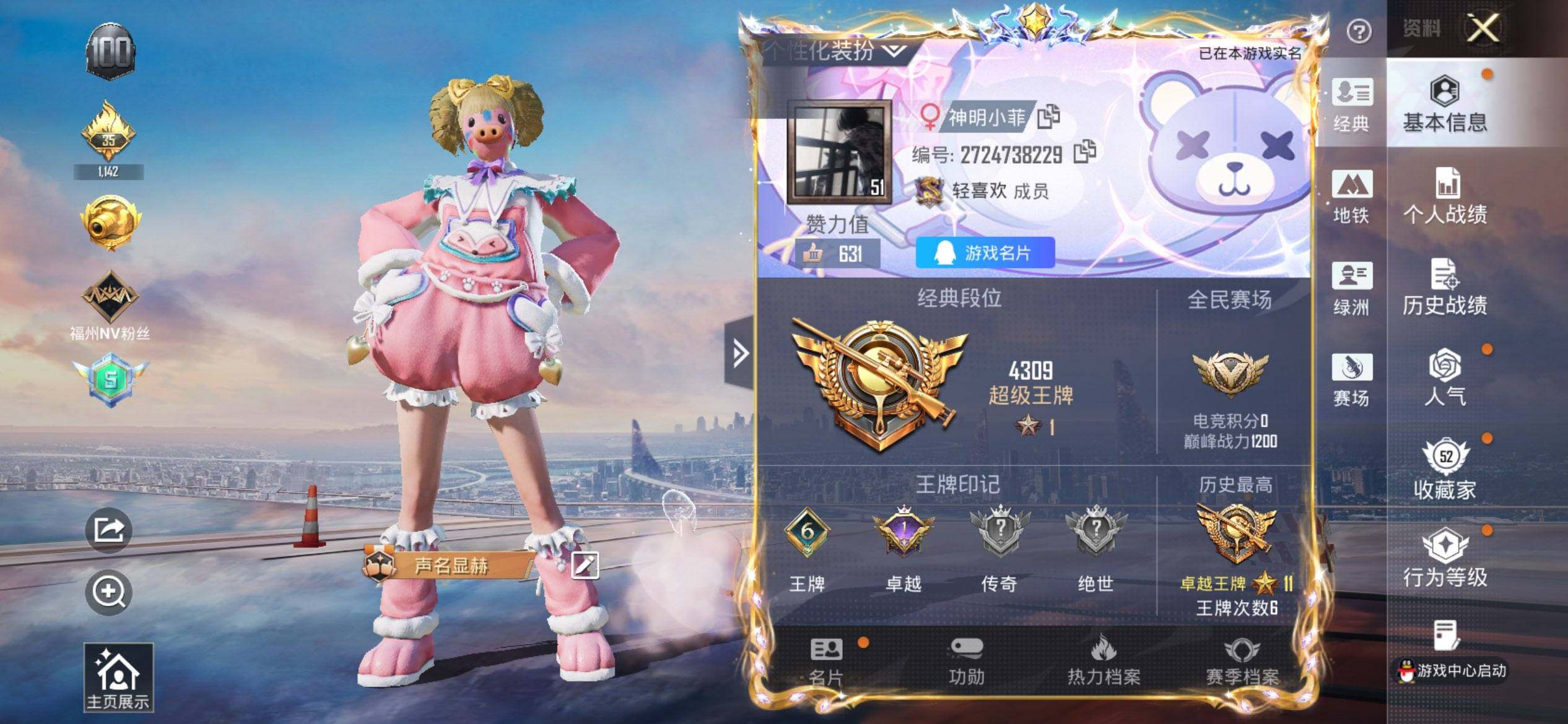 HPCMW416455和平精英账号详情图2