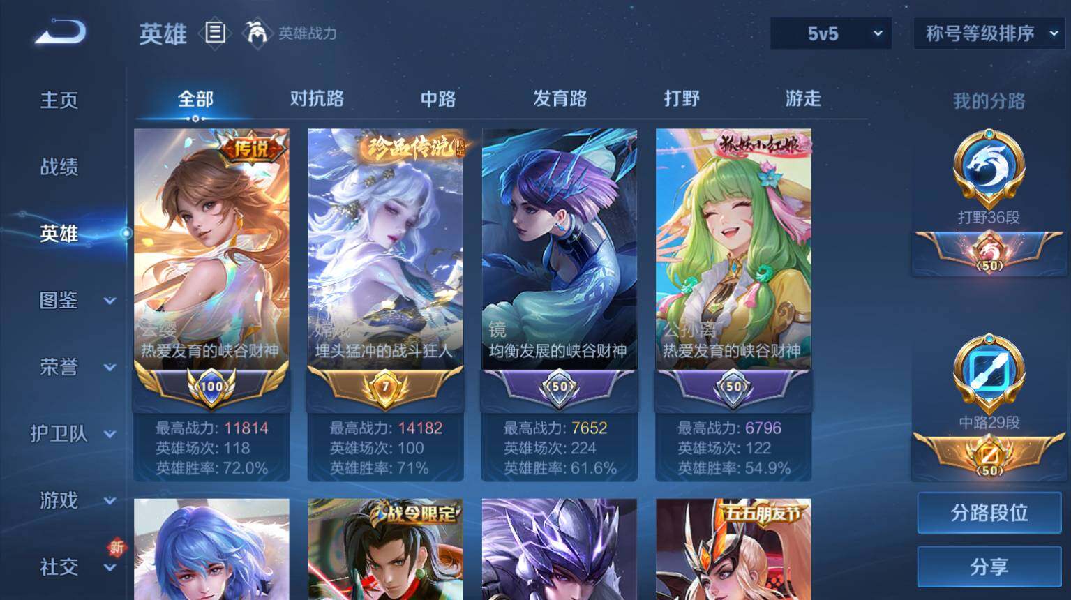 WZ03421365王者荣耀账号详情图4