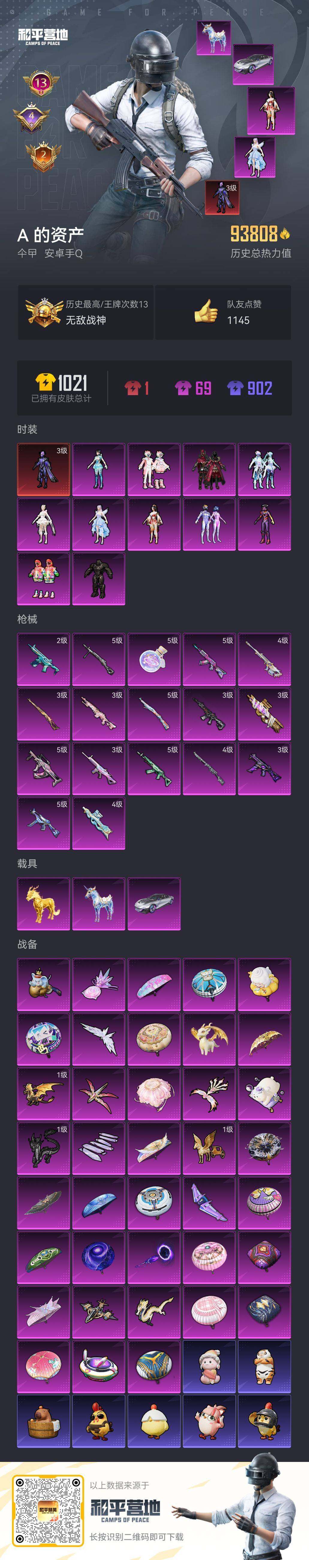 HPLX412088和平精英账号详情图7