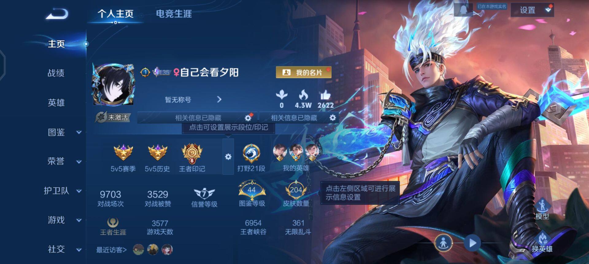 WZQM437004王者荣耀账号详情图3