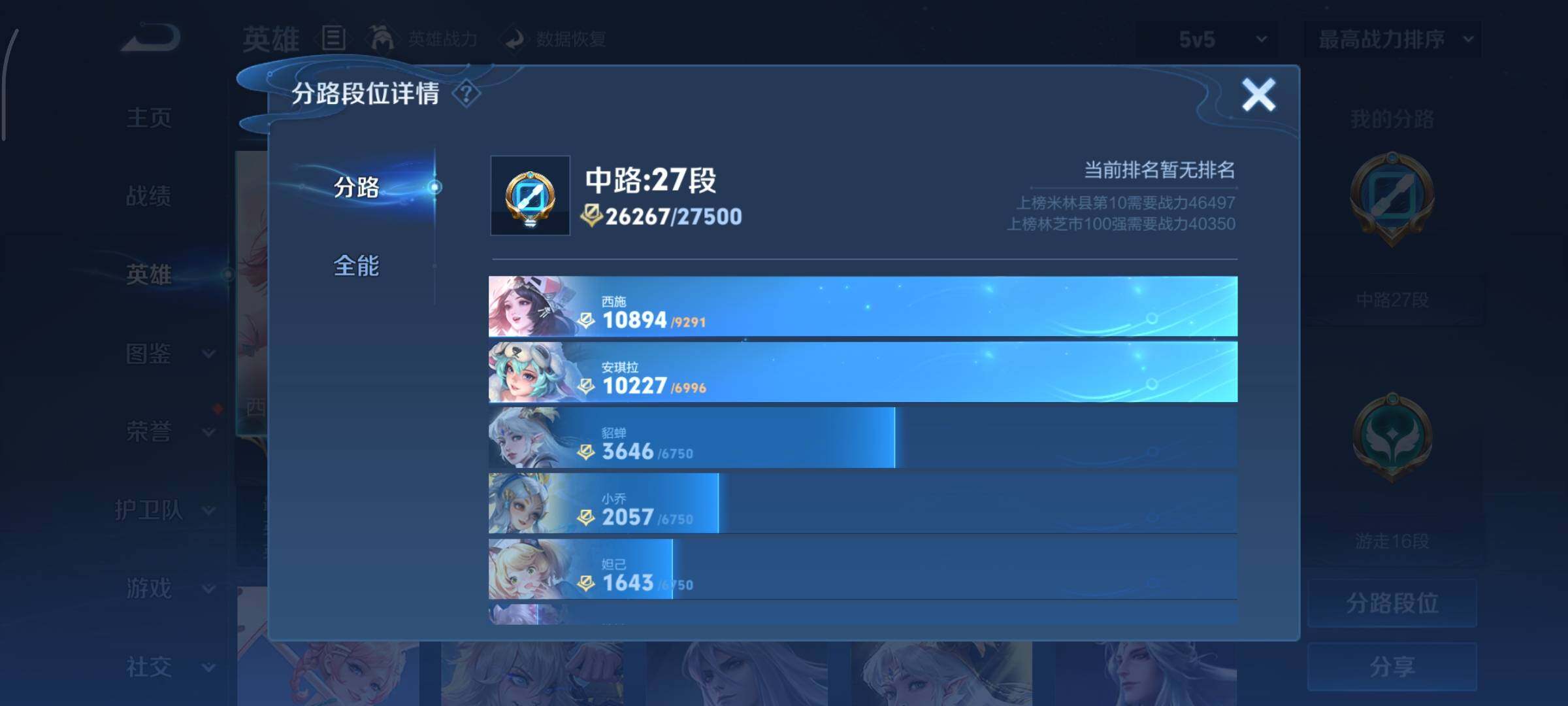 WZCMY418109王者荣耀账号详情图4 WZCMY418109王者荣耀账号详情图4