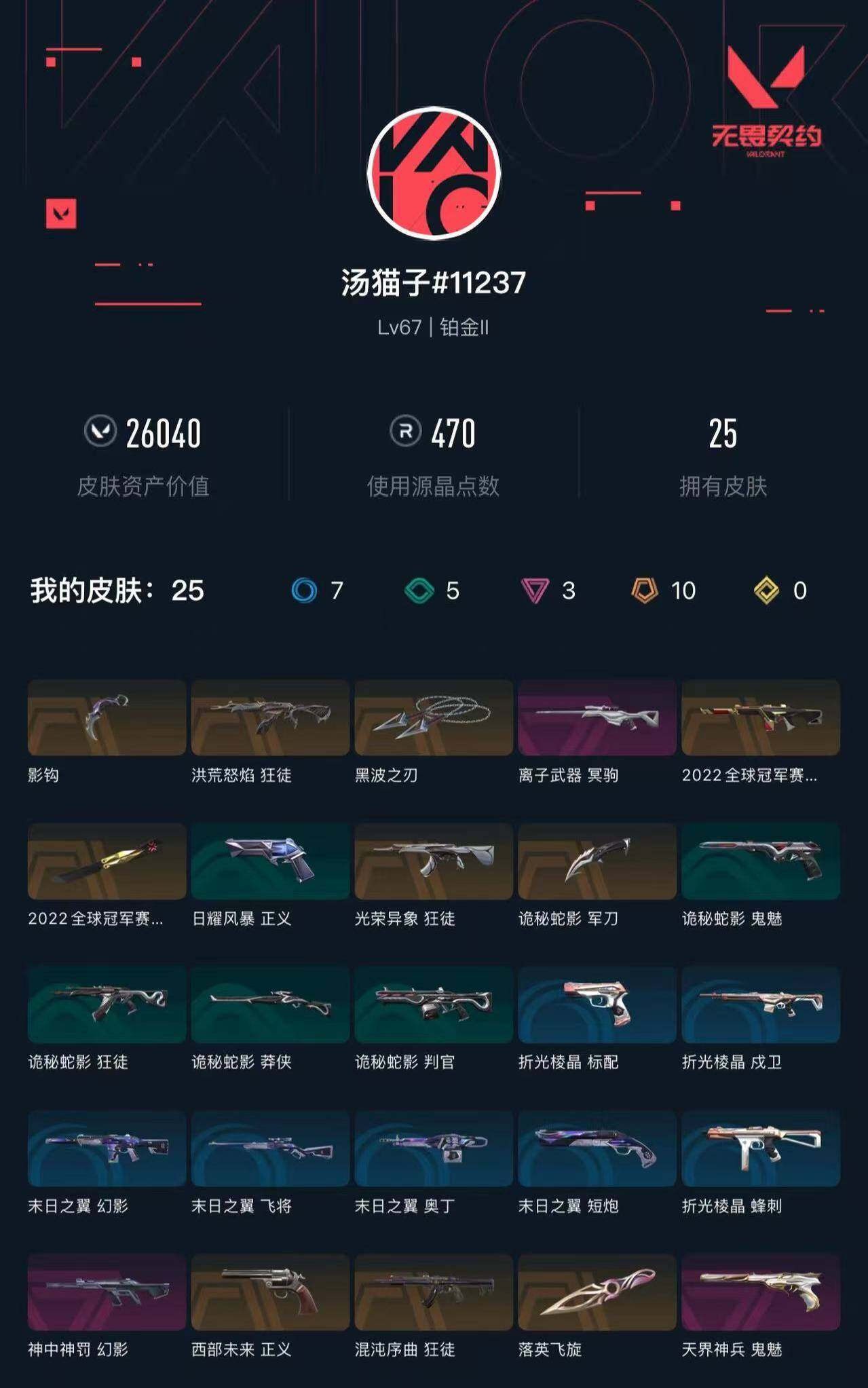 WWQXL41017无畏契约账号详情图4 WWQXL41017无畏契约账号详情图4