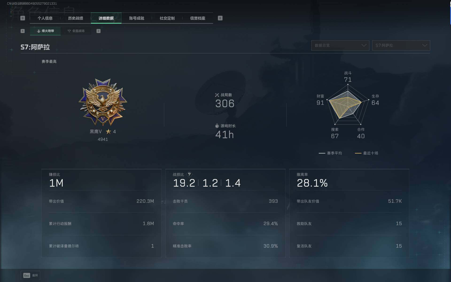 SJZEY43299三角洲行动账号详情图4 SJZEY43299三角洲行动账号详情图4