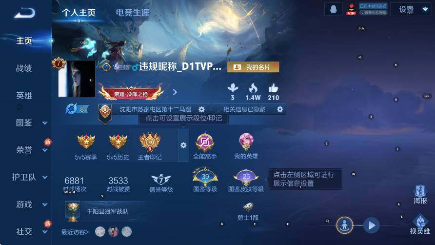 WZCMW416823王者荣耀账号详情图6