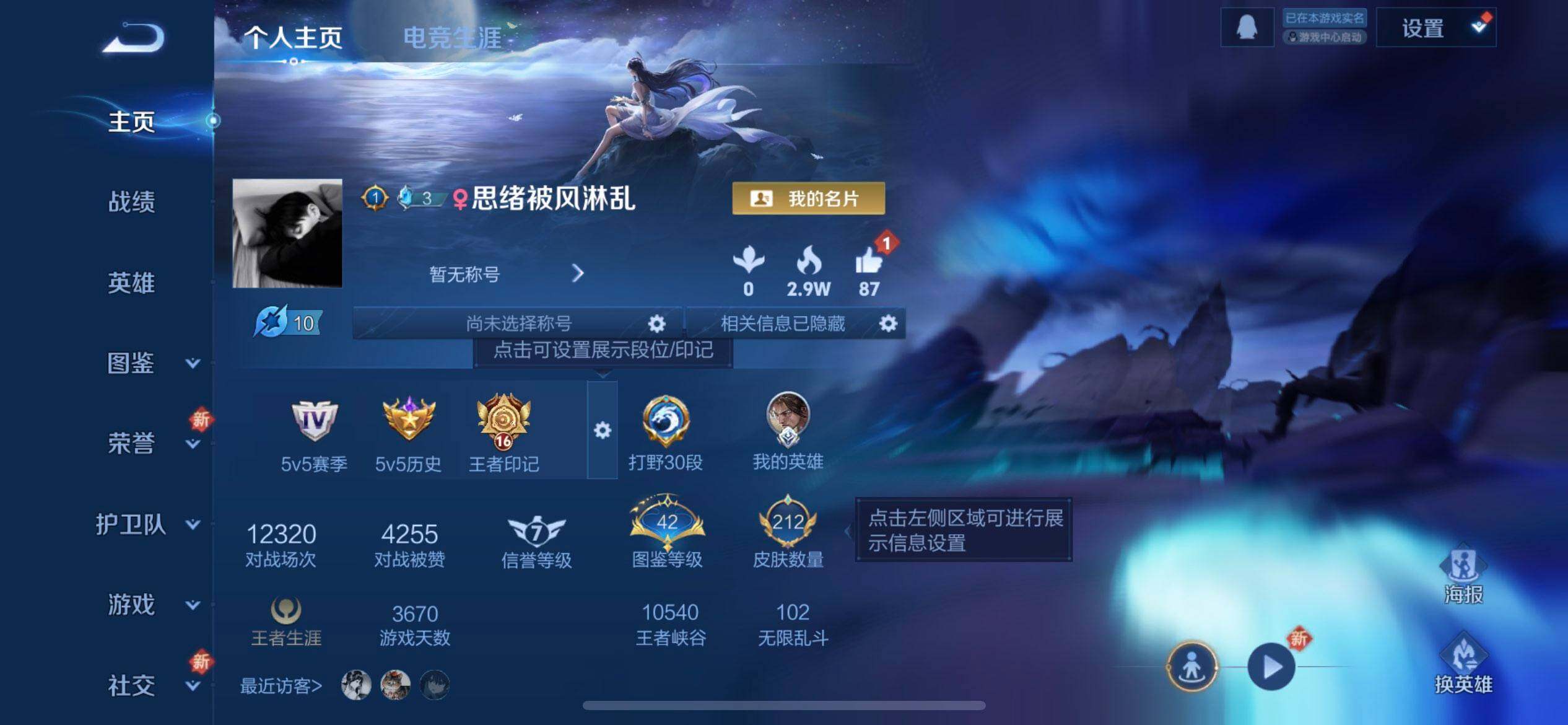 WZQM425157王者荣耀账号详情图3