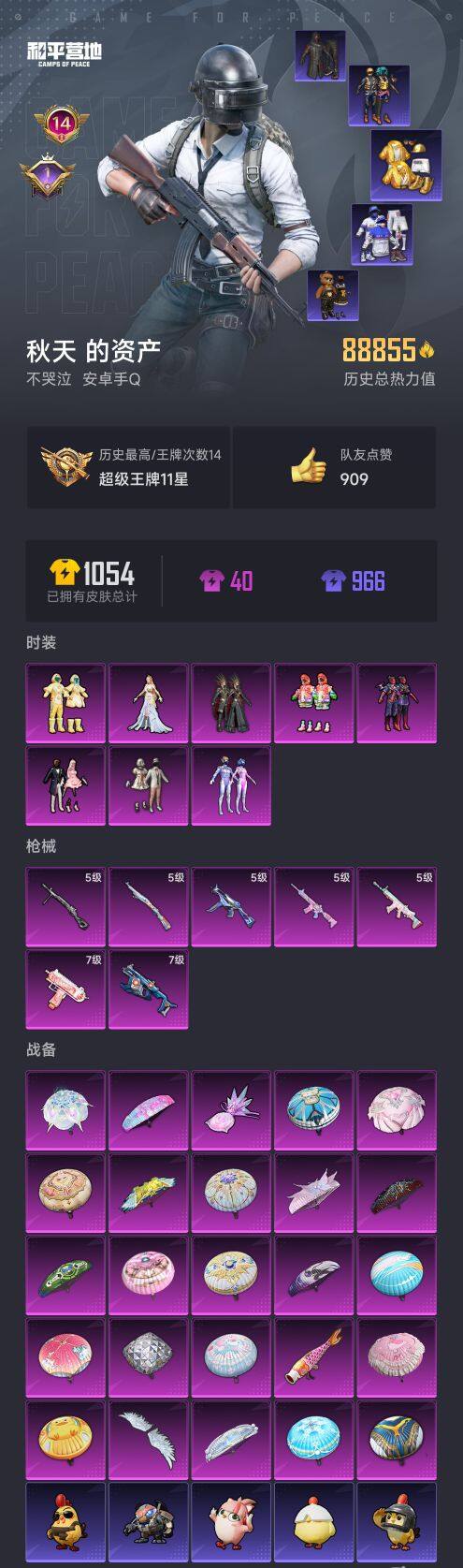 HPQM411864和平精英账号详情图8