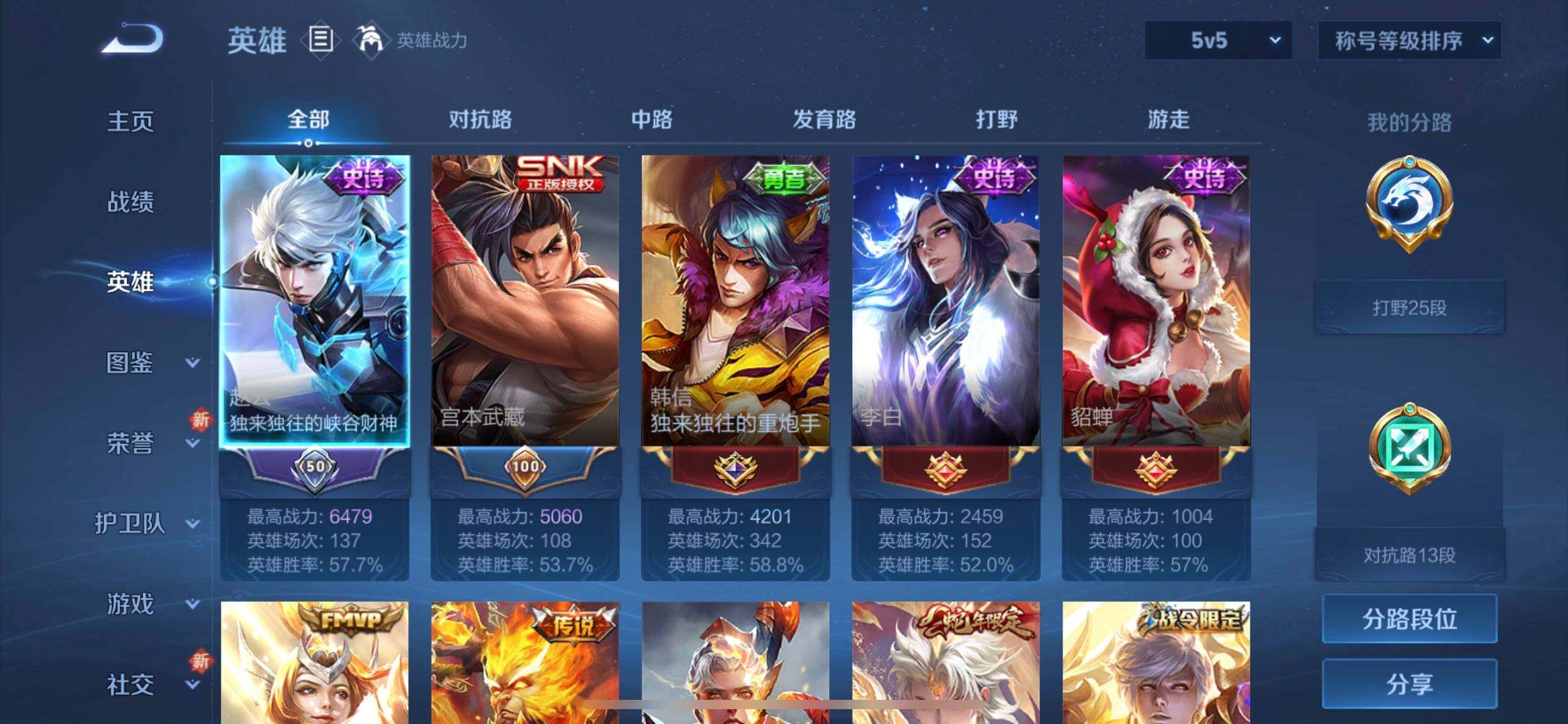 WZQM423095王者荣耀账号详情图6