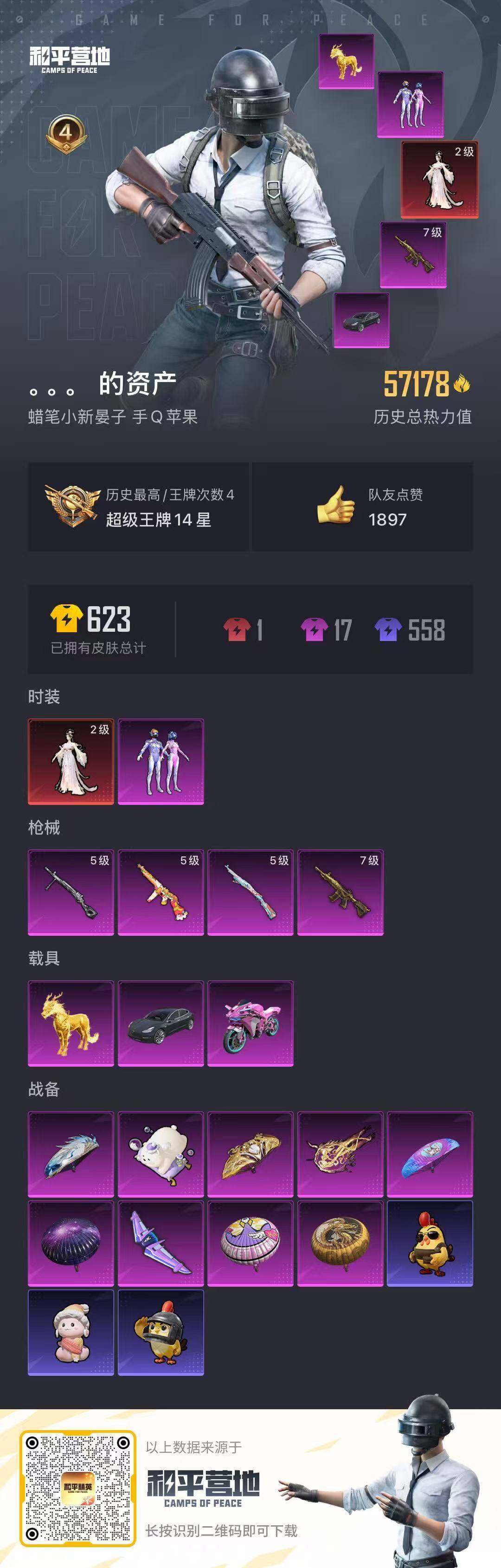 HPCMW416621和平精英账号详情图20