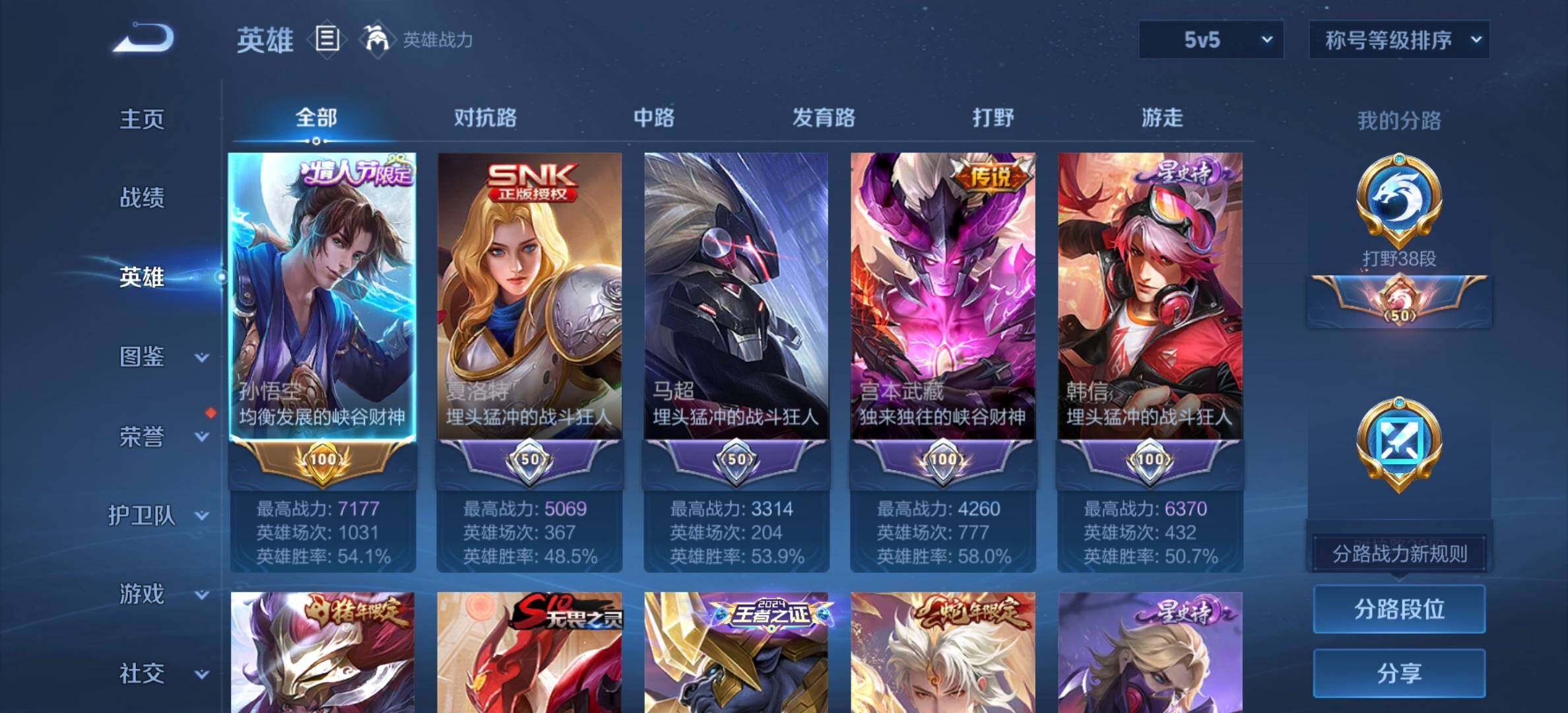 WZQM422179王者荣耀账号详情图5
