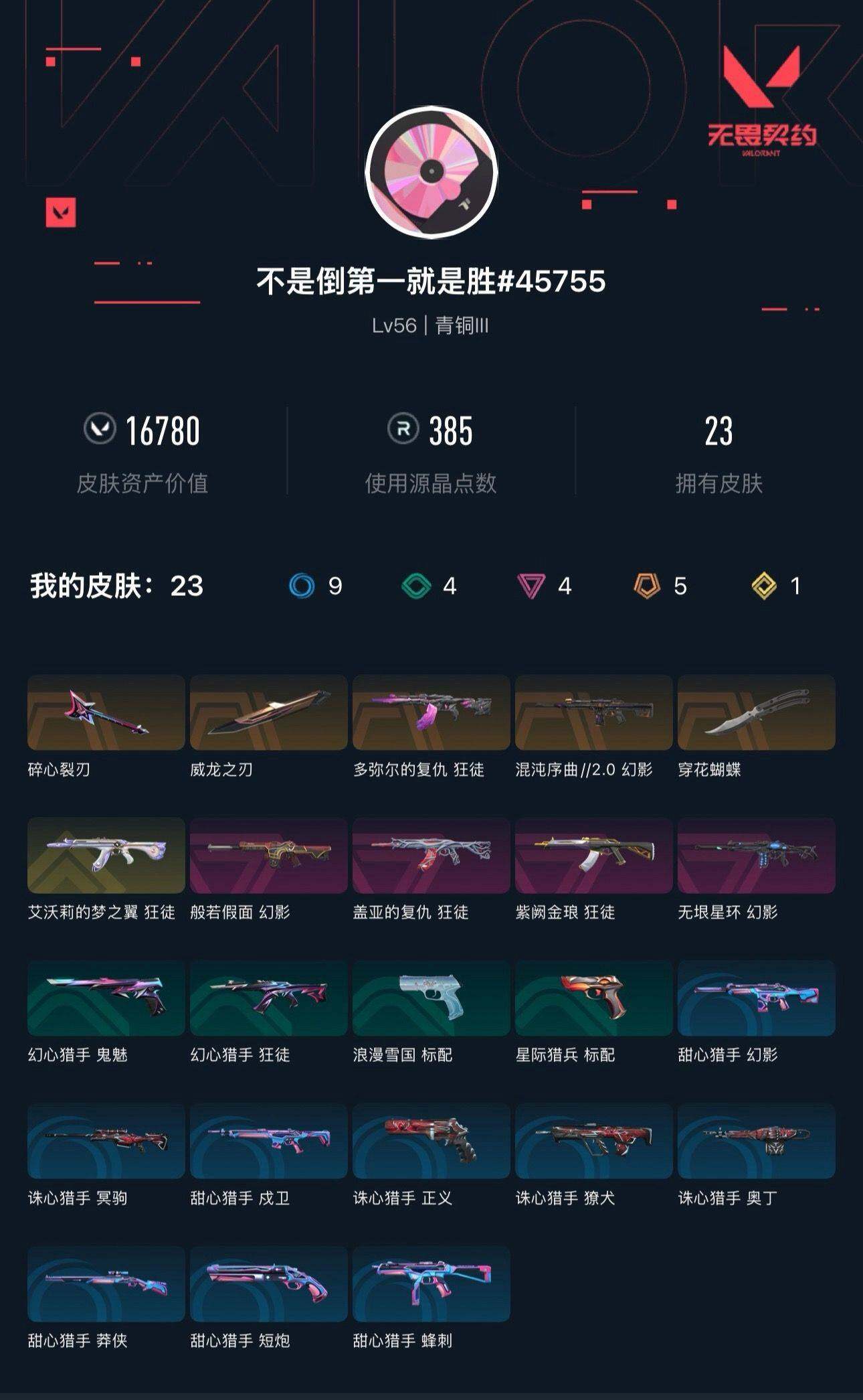 WWQXL41570无畏契约账号详情图2