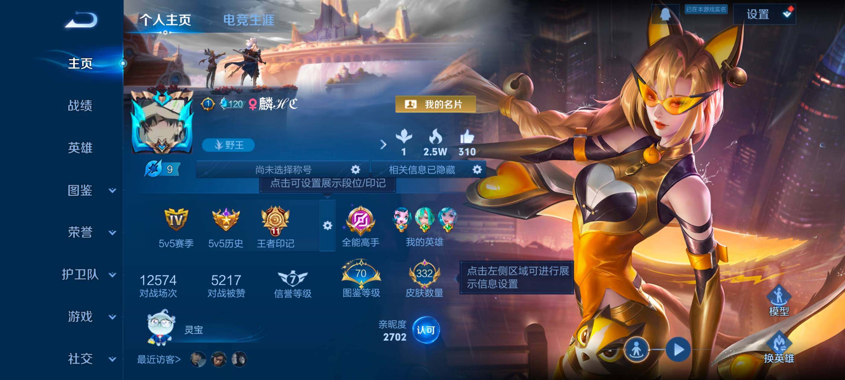 WZCMW437933王者荣耀账号详情图2 WZCMW437933王者荣耀账号详情图2