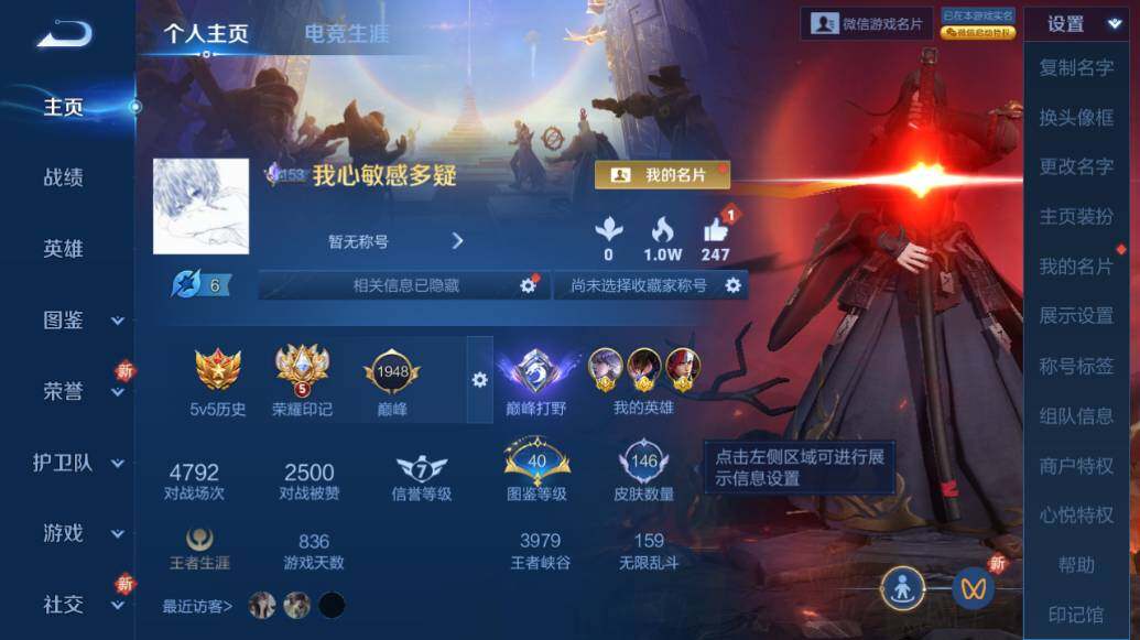 WZLX439937王者荣耀账号详情图5