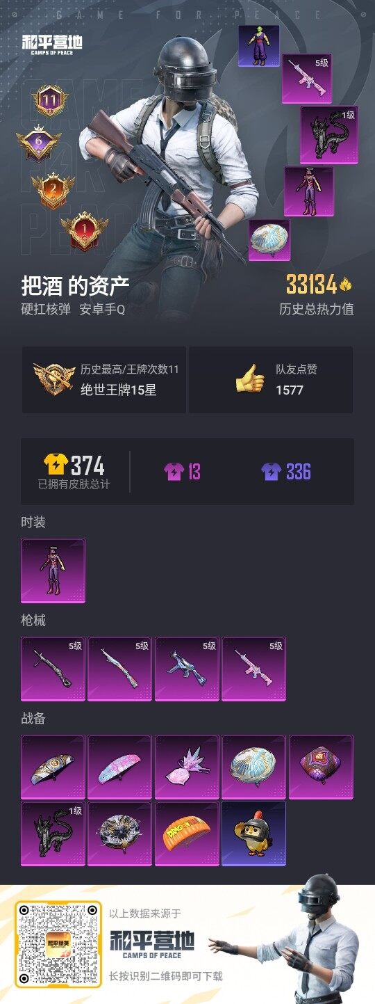 HPCMW419307和平精英账号详情图2 HPCMW419307和平精英账号详情图2