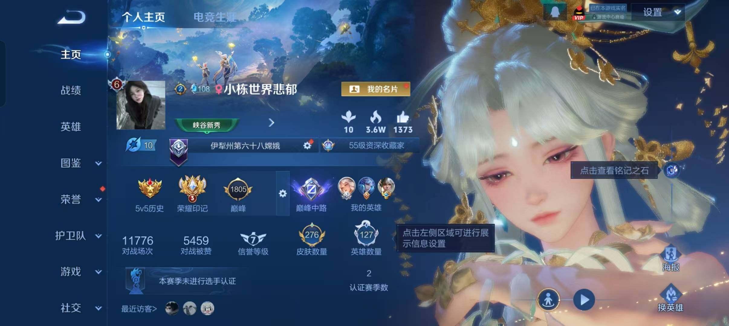 WZLX466644王者荣耀账号详情图2