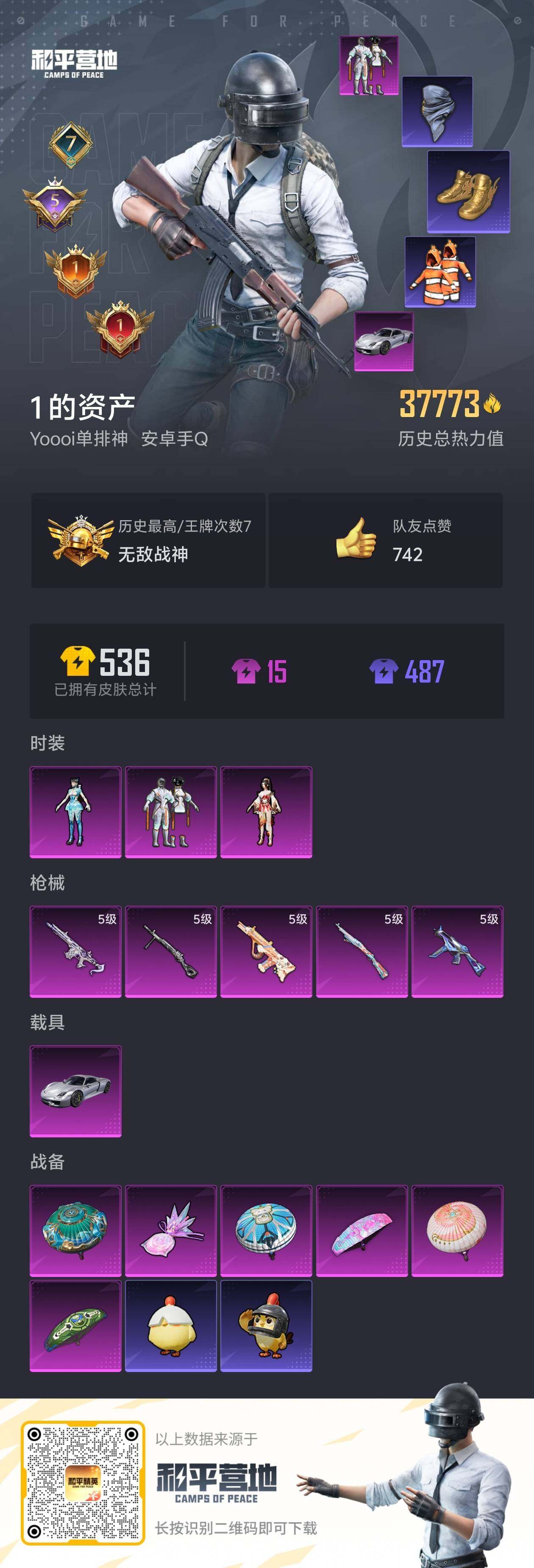 HPCMW418911和平精英账号详情图3