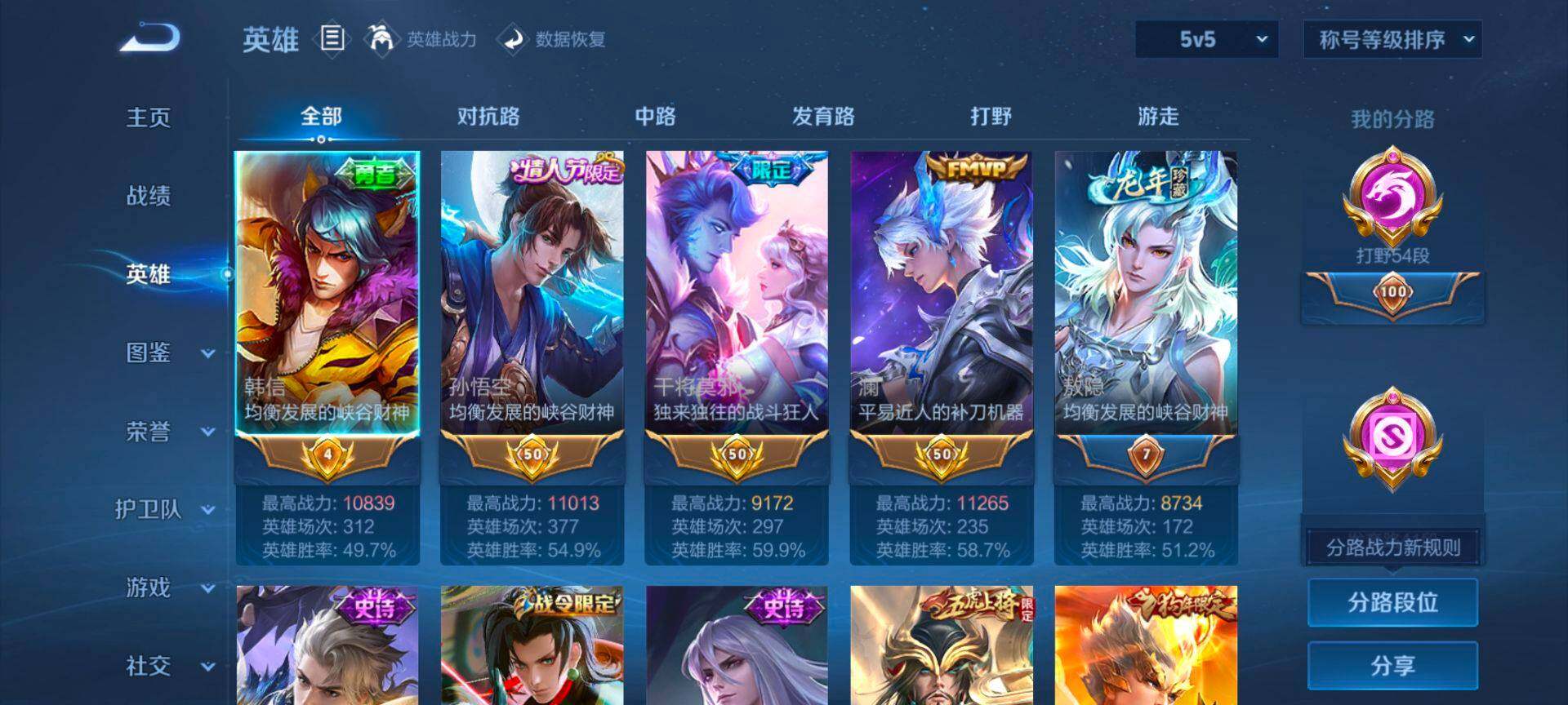 WZCMW429395王者荣耀账号详情图3