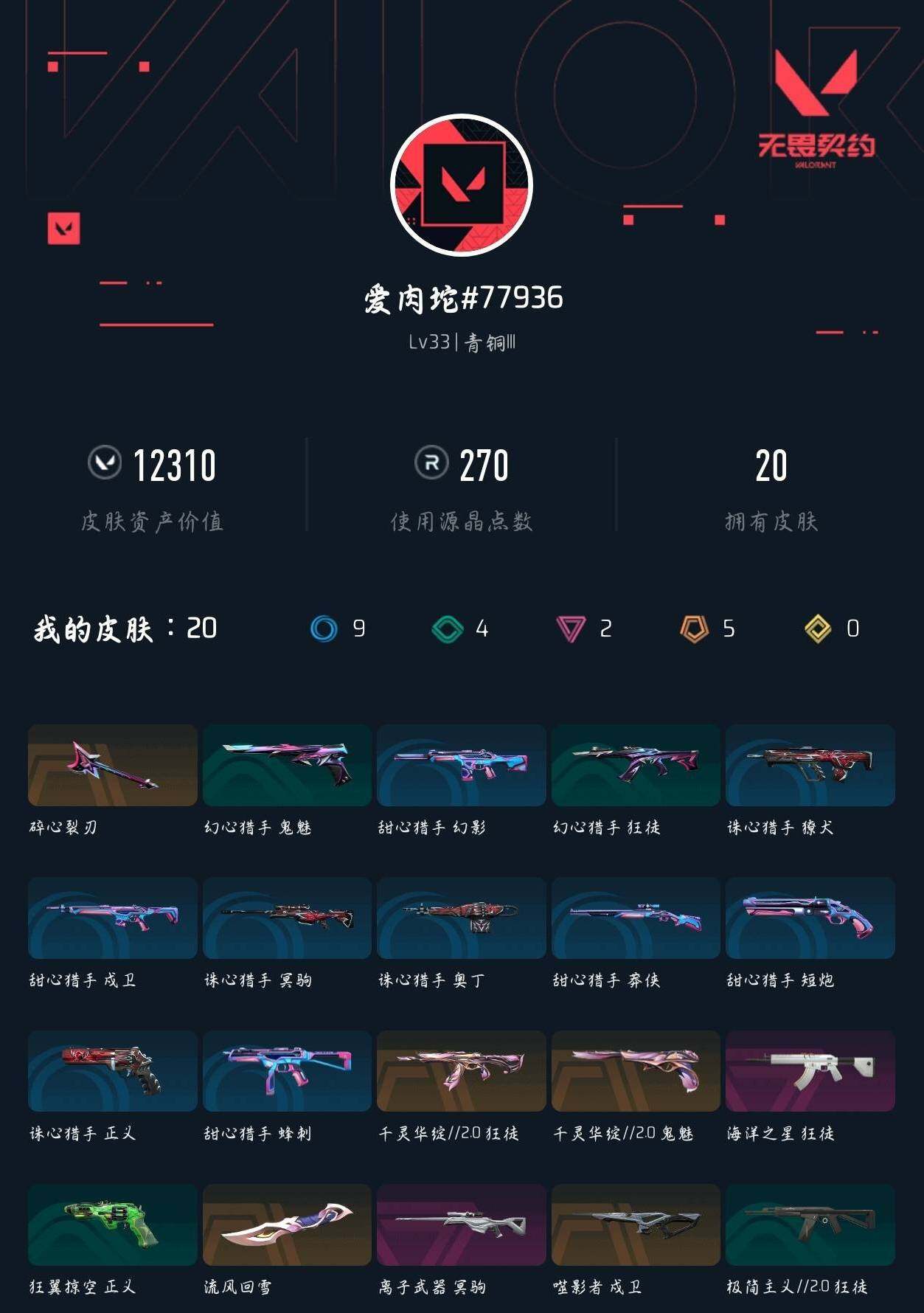 WWQXL41724无畏契约账号详情图3 WWQXL41724无畏契约账号详情图3