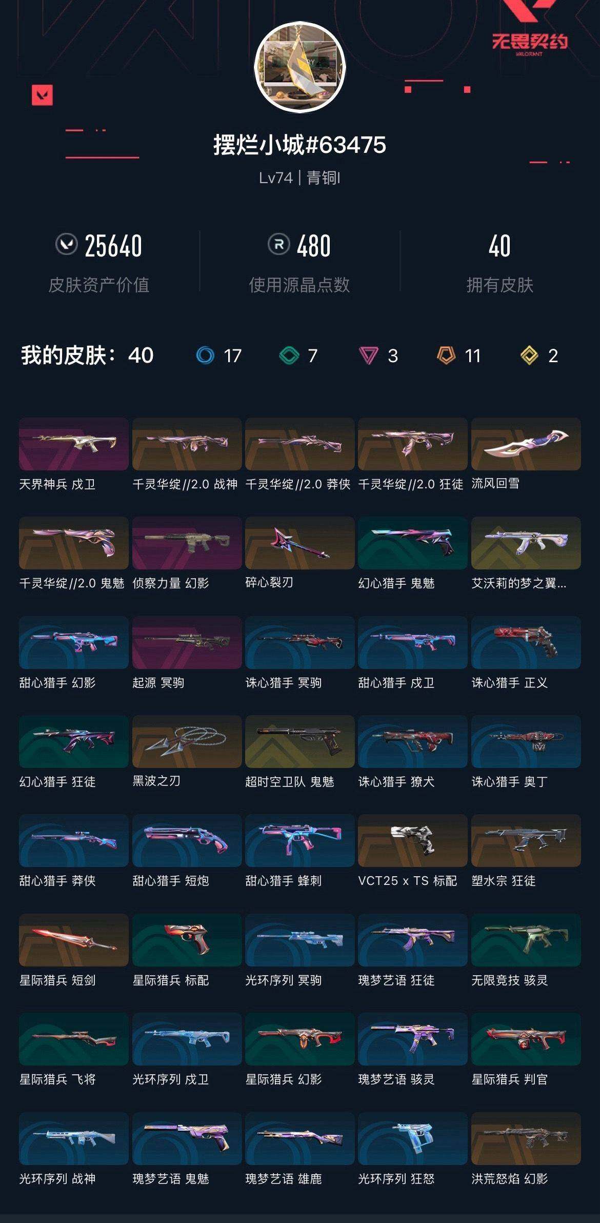 WWQXL41730无畏契约账号详情图4