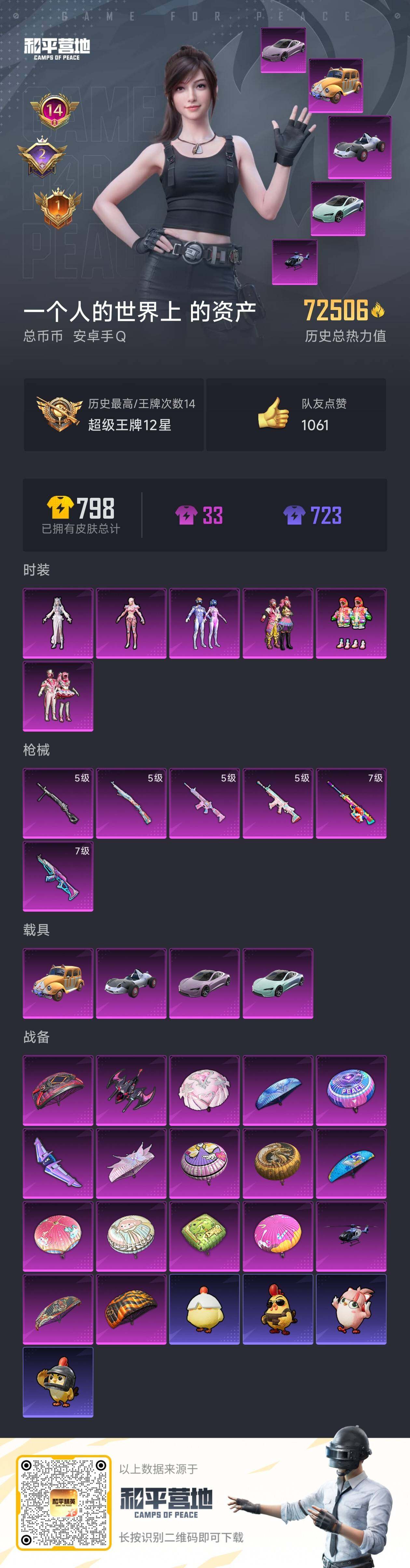 HPLE414305和平精英账号详情图6