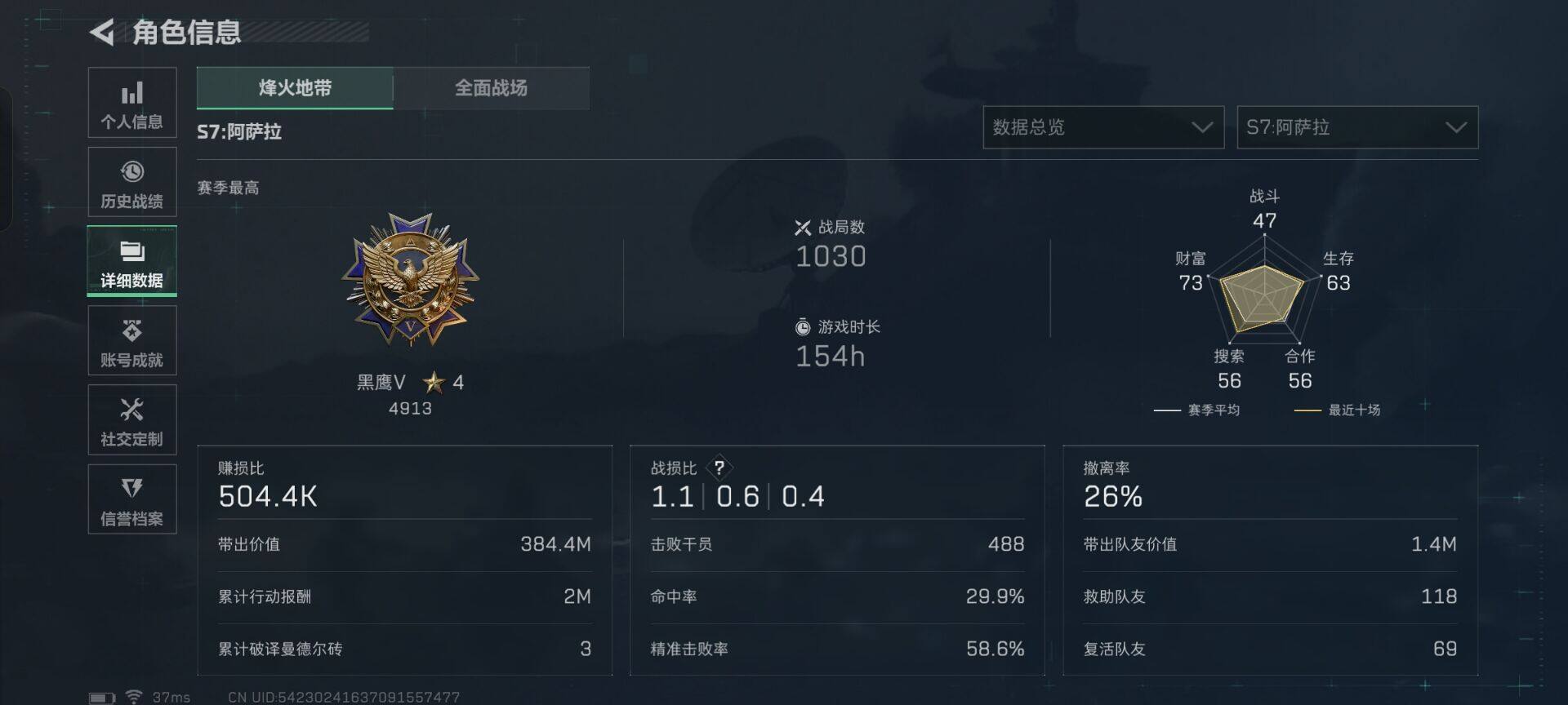 SJZEY44445三角洲行动账号详情图5 SJZEY44445三角洲行动账号详情图5