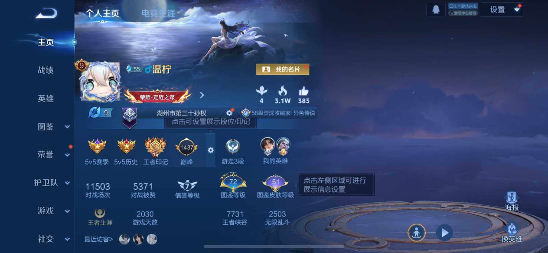 WZQM423410王者荣耀账号详情图3