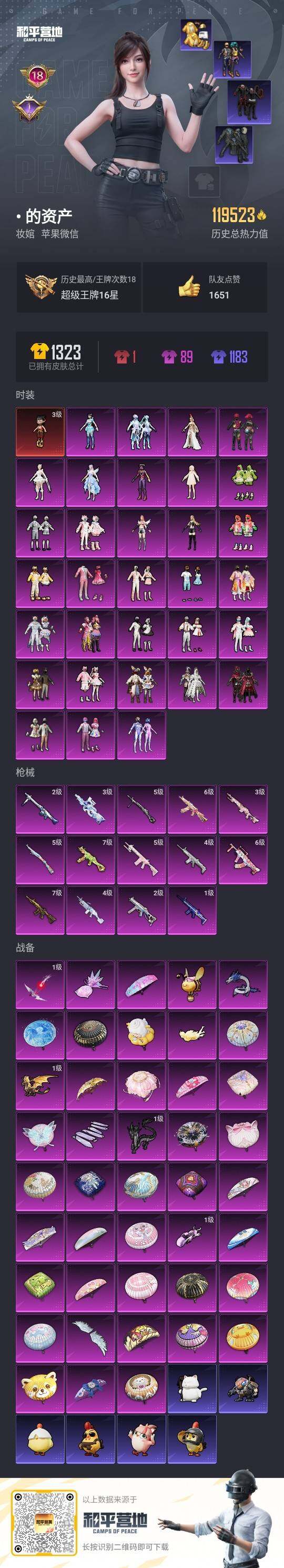 HPLX419395和平精英账号详情图2