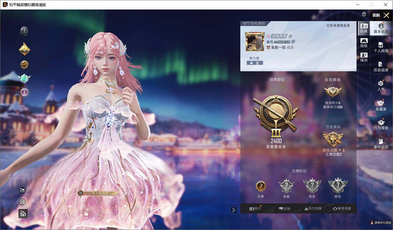 HPLX419233和平精英账号详情图3