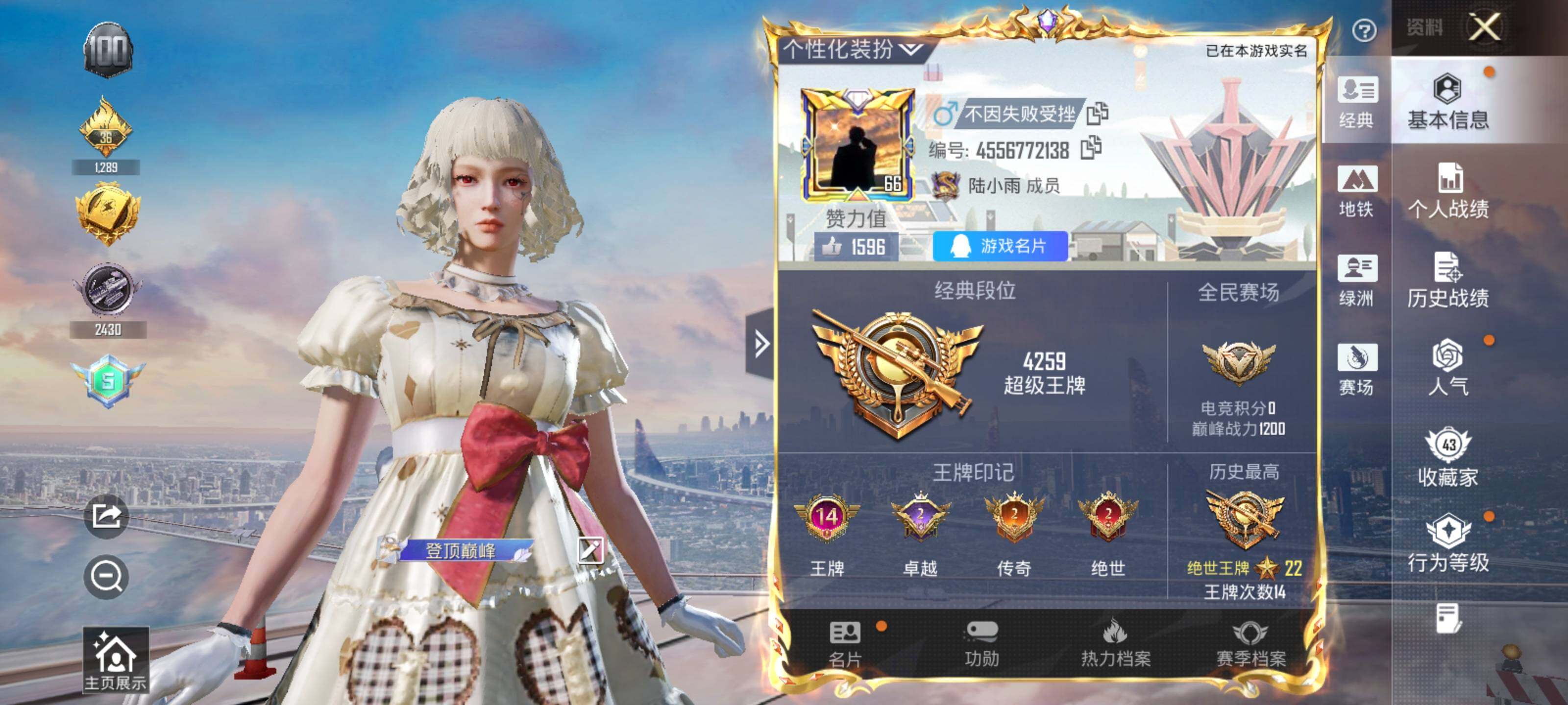 HPLE414248和平精英账号详情图5