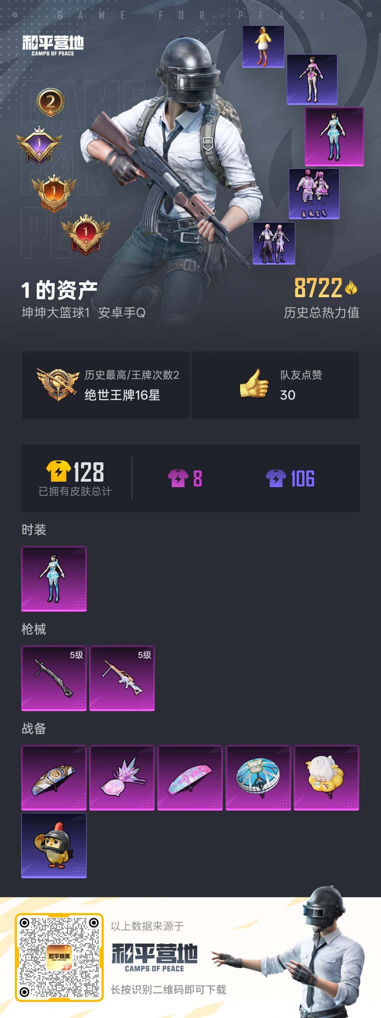 HPLX414241和平精英账号详情图2