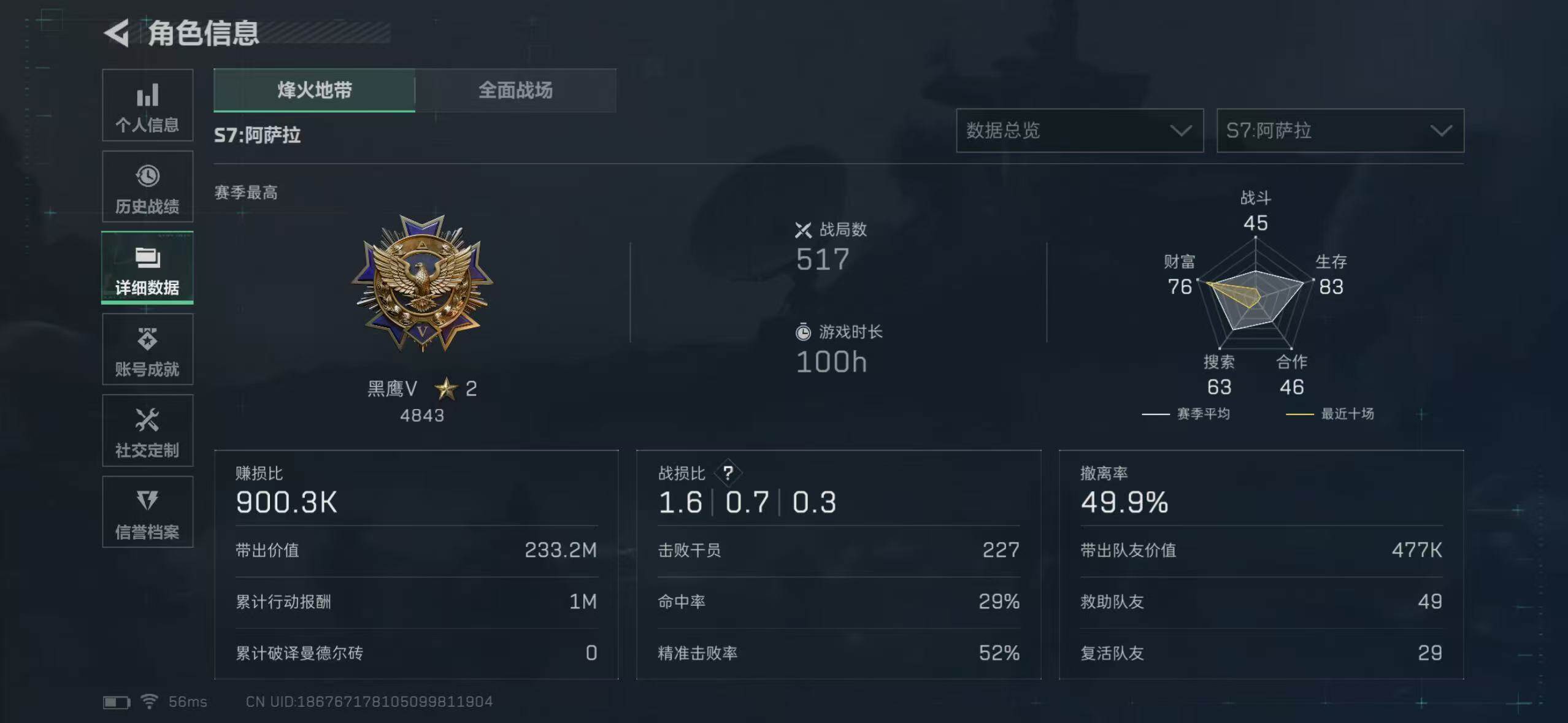 SJZCMW45054三角洲行动账号详情图4 SJZCMW45054三角洲行动账号详情图4