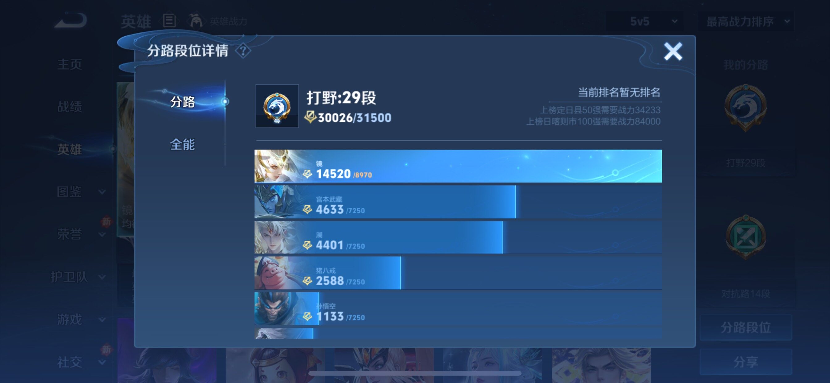 WZCMY430744王者荣耀账号详情图4