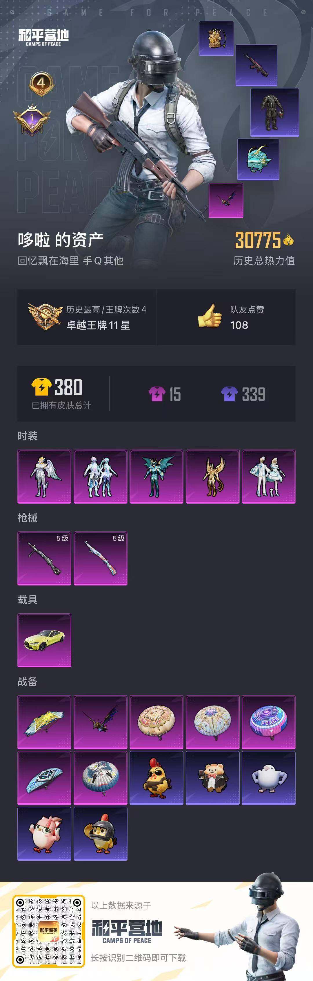 HPLX414233和平精英账号详情图4