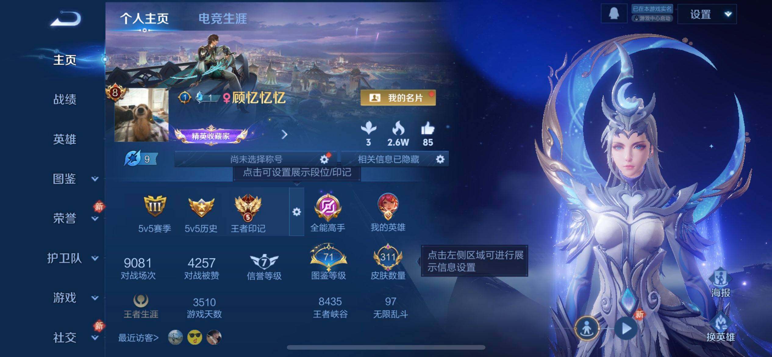 WZQM430261王者荣耀账号详情图3