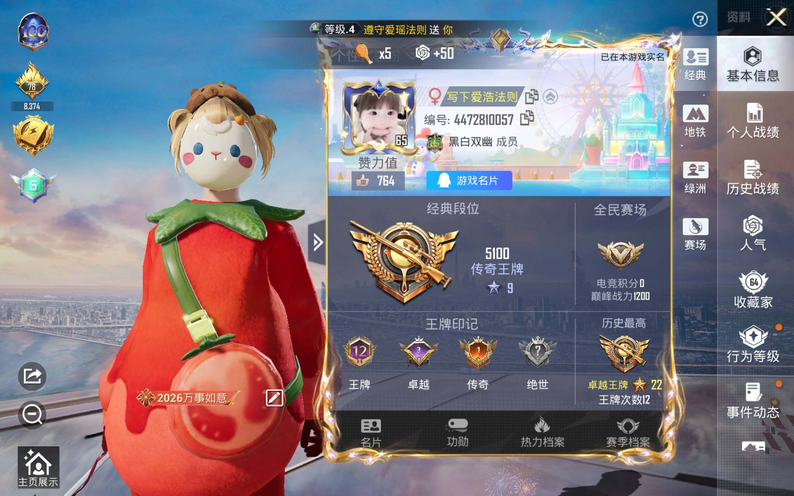 HPQM478259和平精英账号详情图3