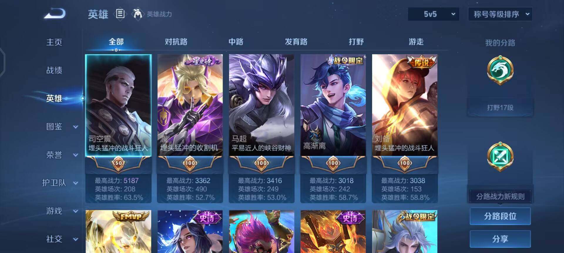 WZQM458549王者荣耀账号详情图5