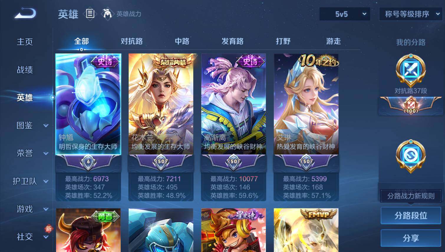 WZ03431817王者荣耀账号详情图4