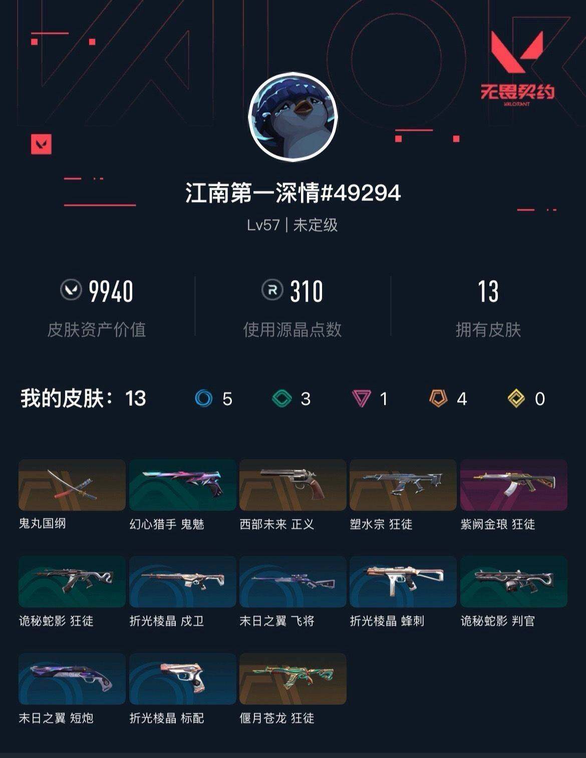 WWQXL42130无畏契约账号详情图3