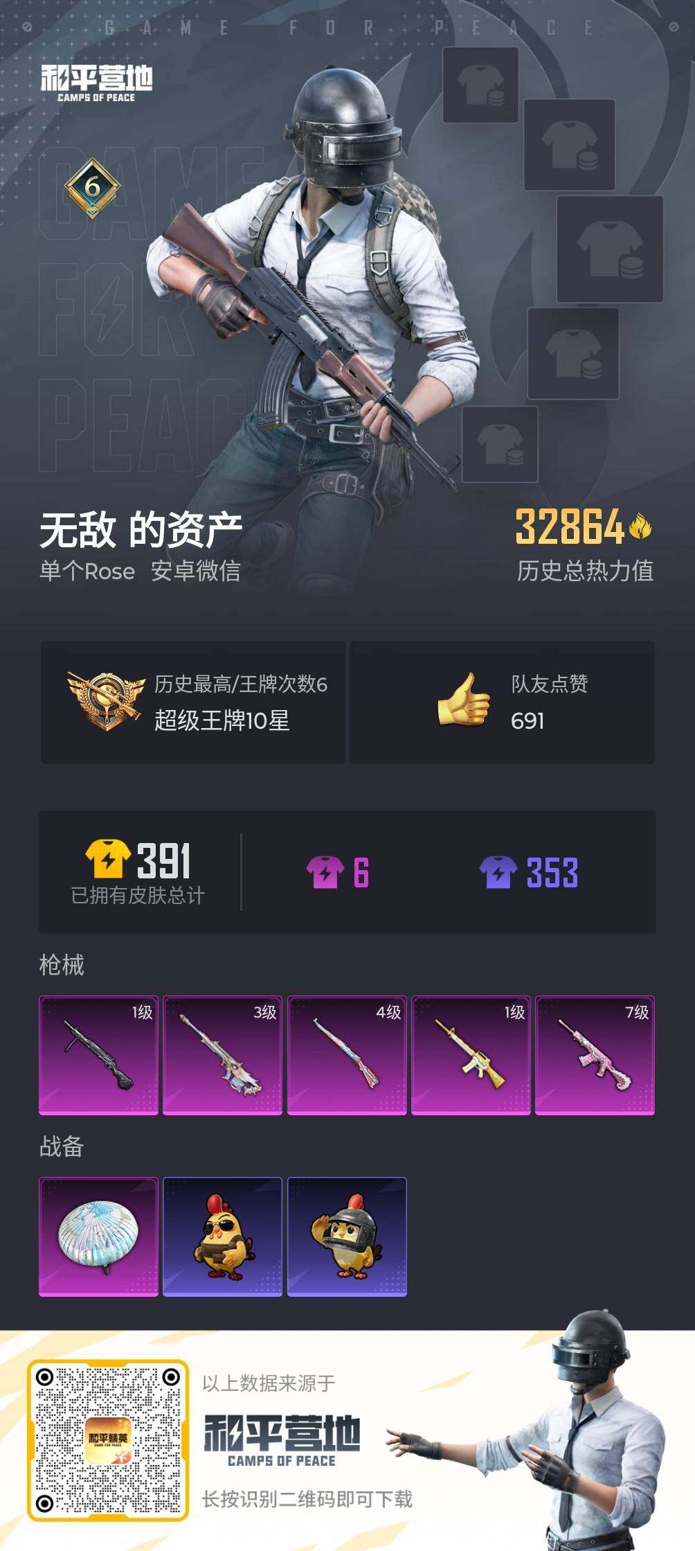HPJM4219369和平精英账号详情图4