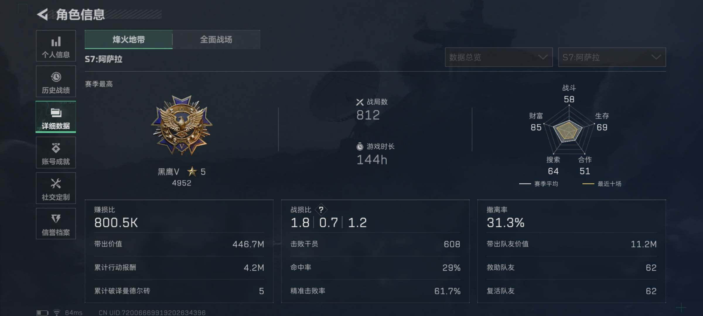 SJZQM46000三角洲行动账号详情图5