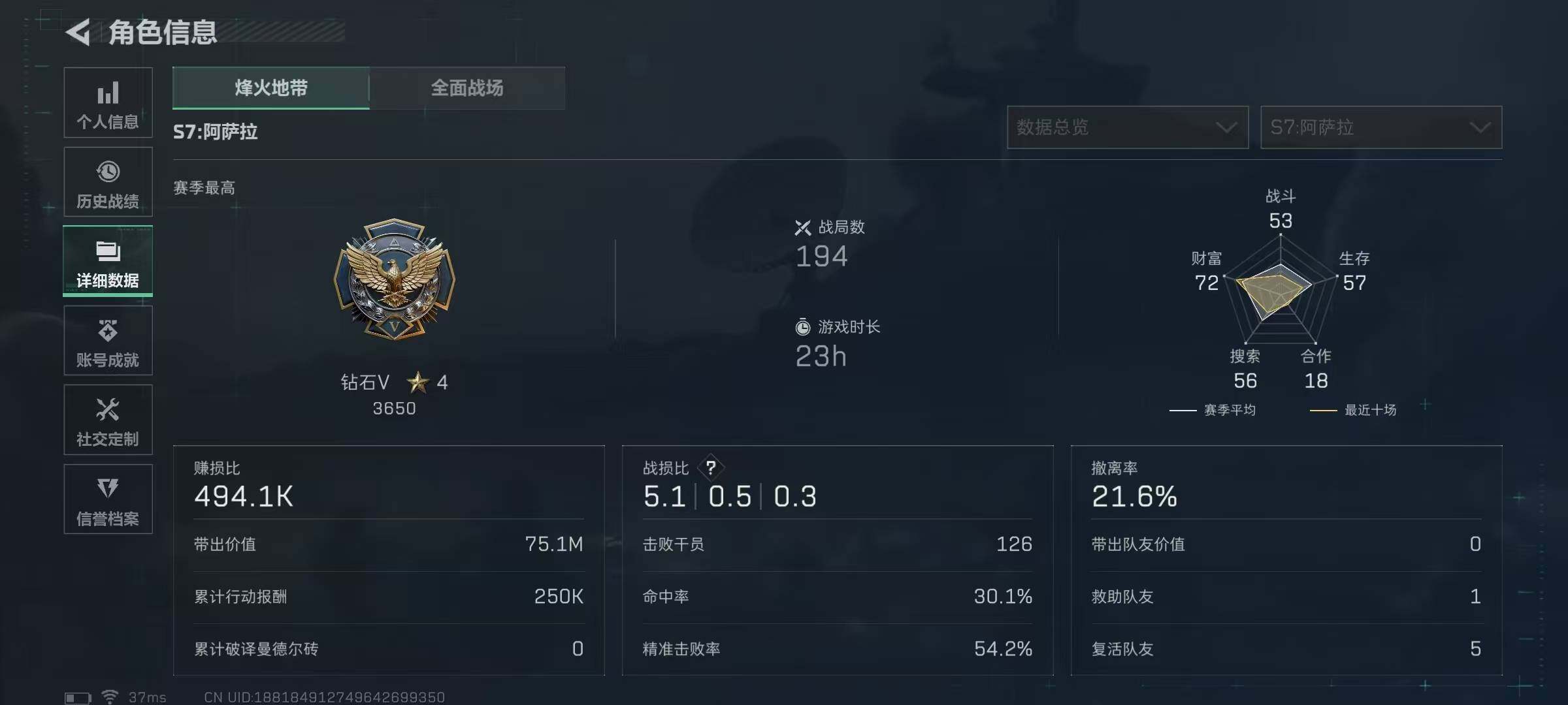 SJZEY46277三角洲行动账号详情图4