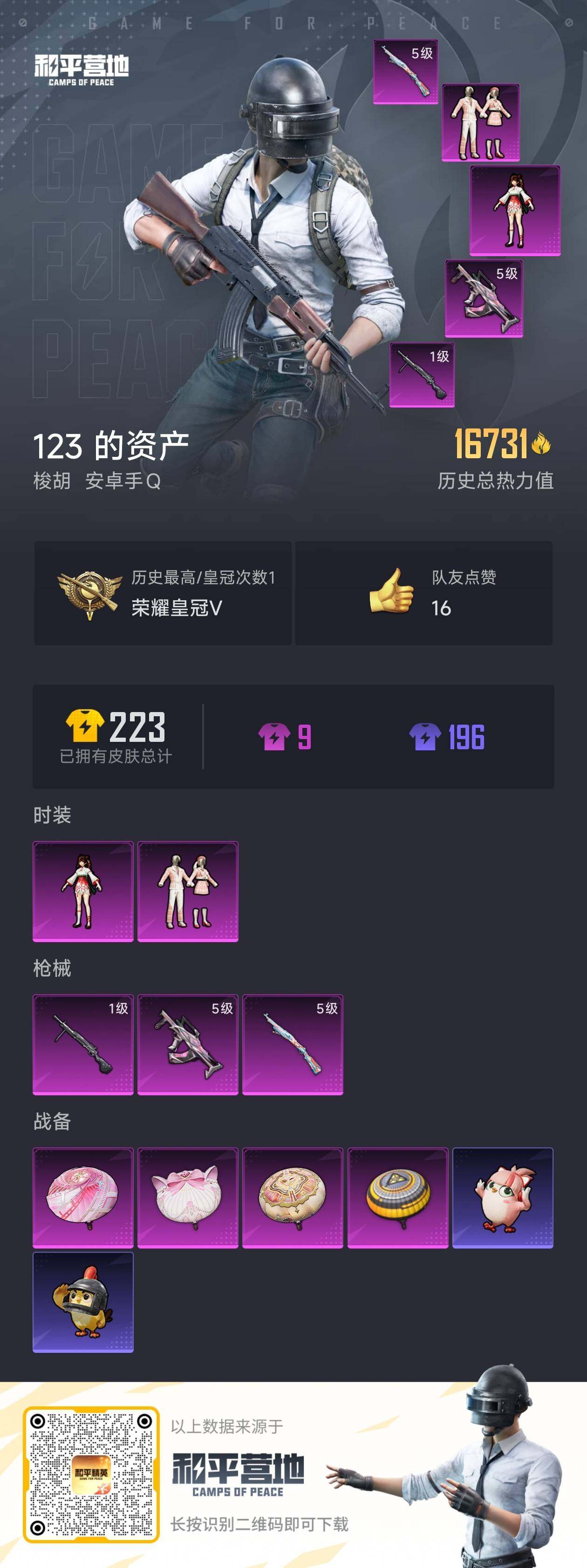 HPLE414898和平精英账号详情图10