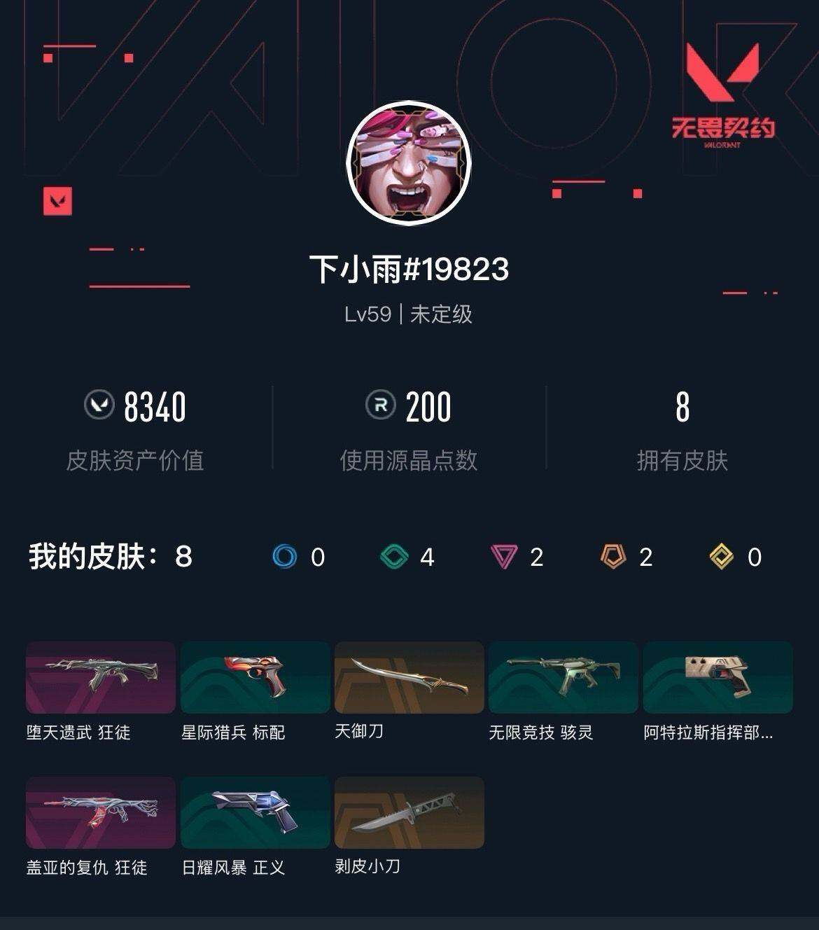 WWQXL42165无畏契约账号详情图3 WWQXL42165无畏契约账号详情图3