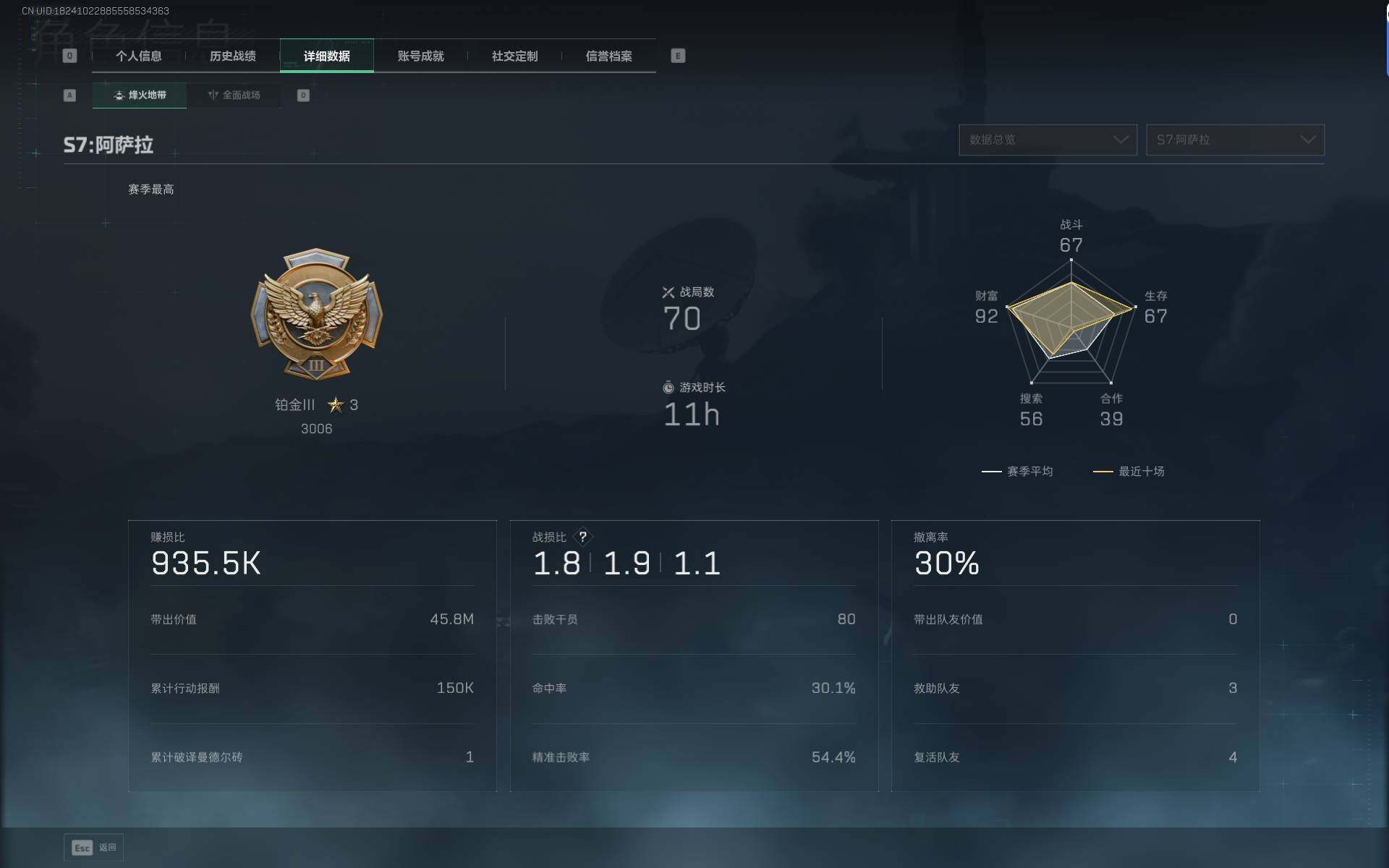 SJZQM46120三角洲行动账号详情图5