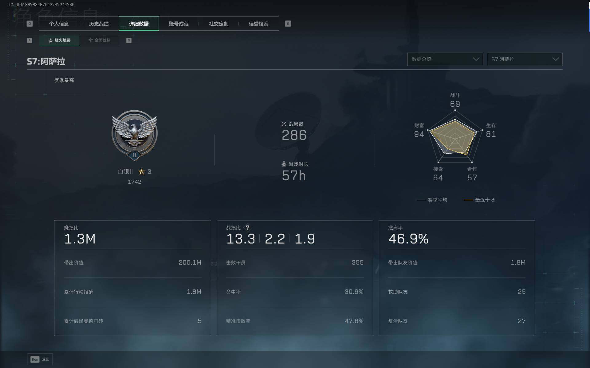 SJZQM46118三角洲行动账号详情图5