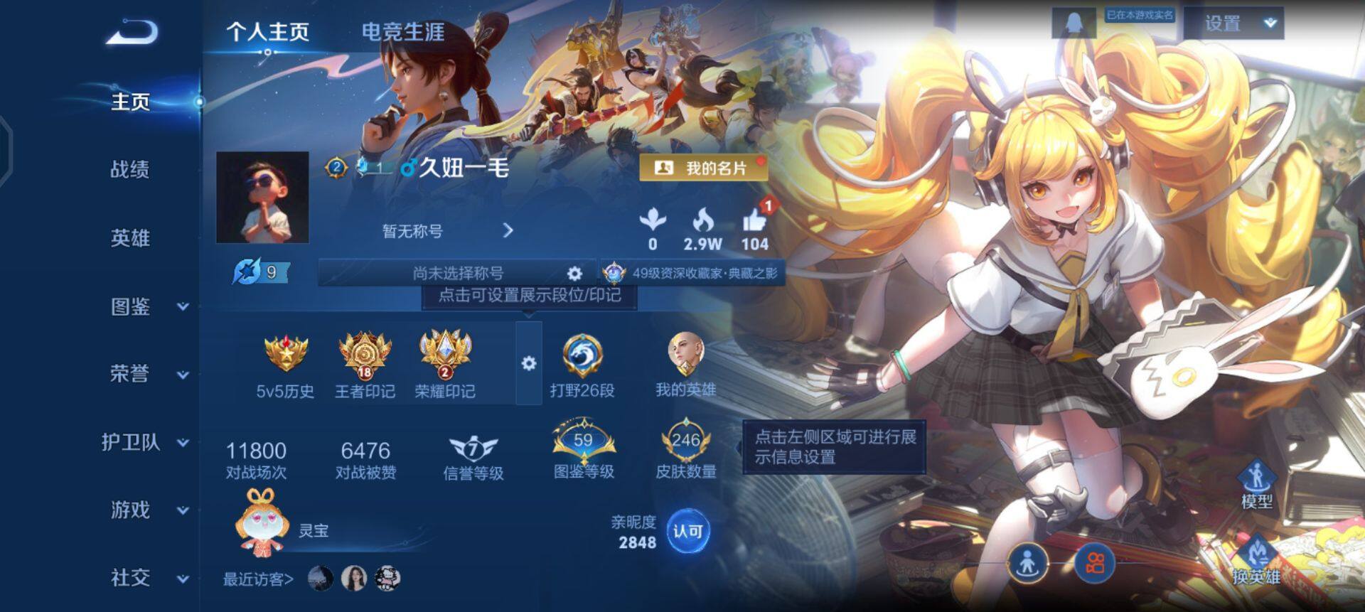 WZQM437191王者荣耀账号详情图3