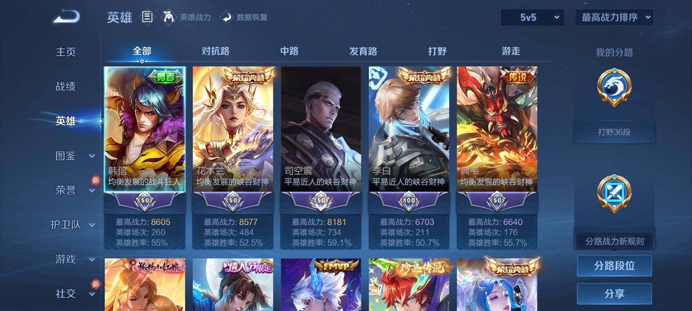 WZCMY467846王者荣耀账号详情图3