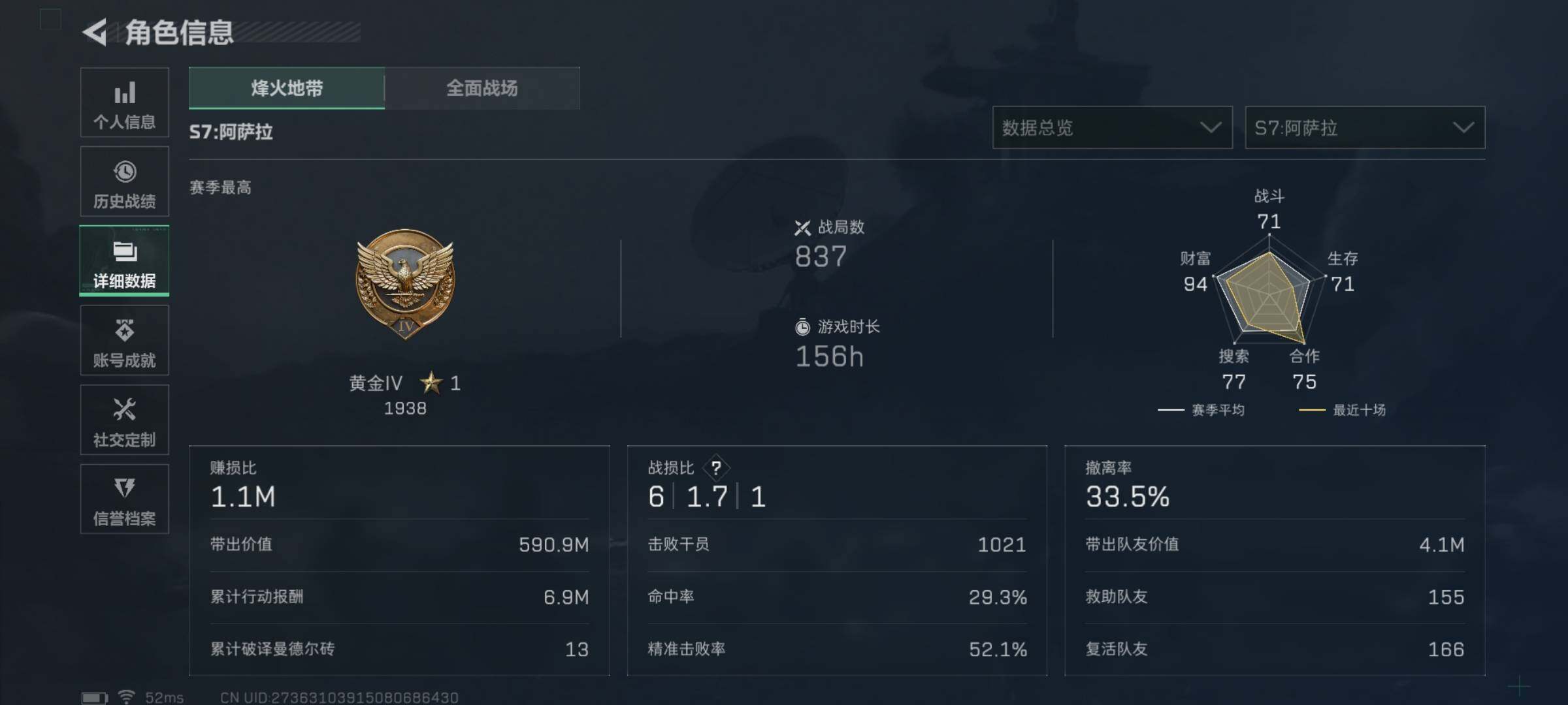 SJZQM47251三角洲行动账号详情图5 SJZQM47251三角洲行动账号详情图5