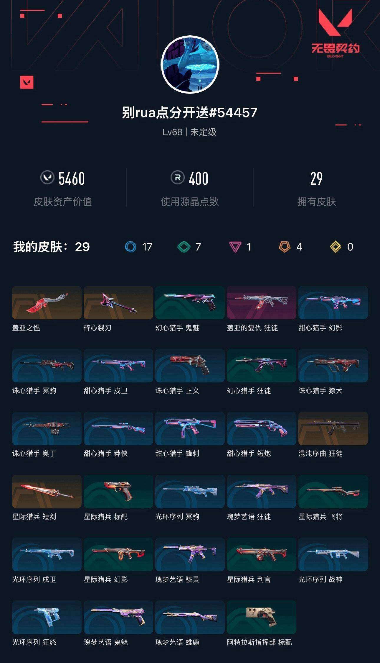 WWQXL42469无畏契约账号详情图3