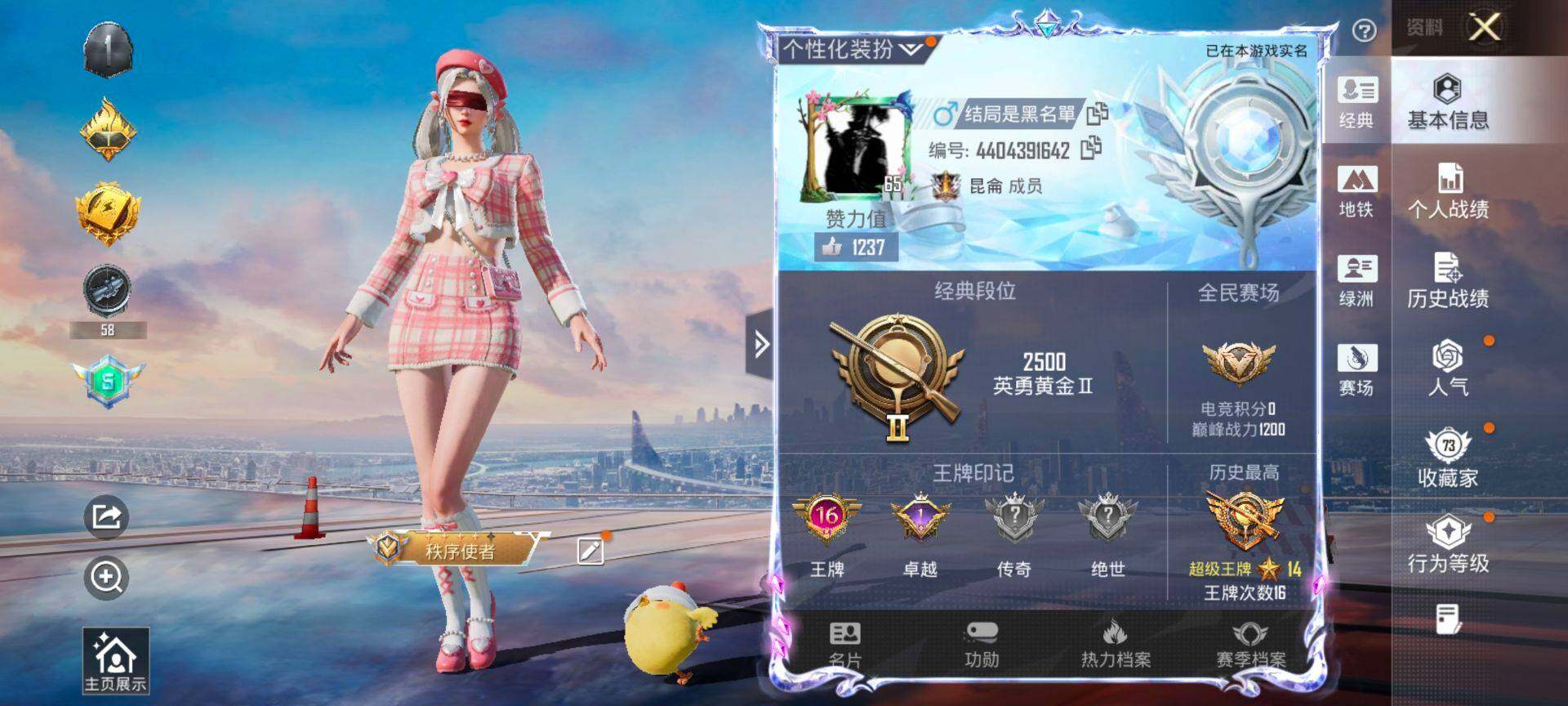 HPCMW419474和平精英账号详情图2