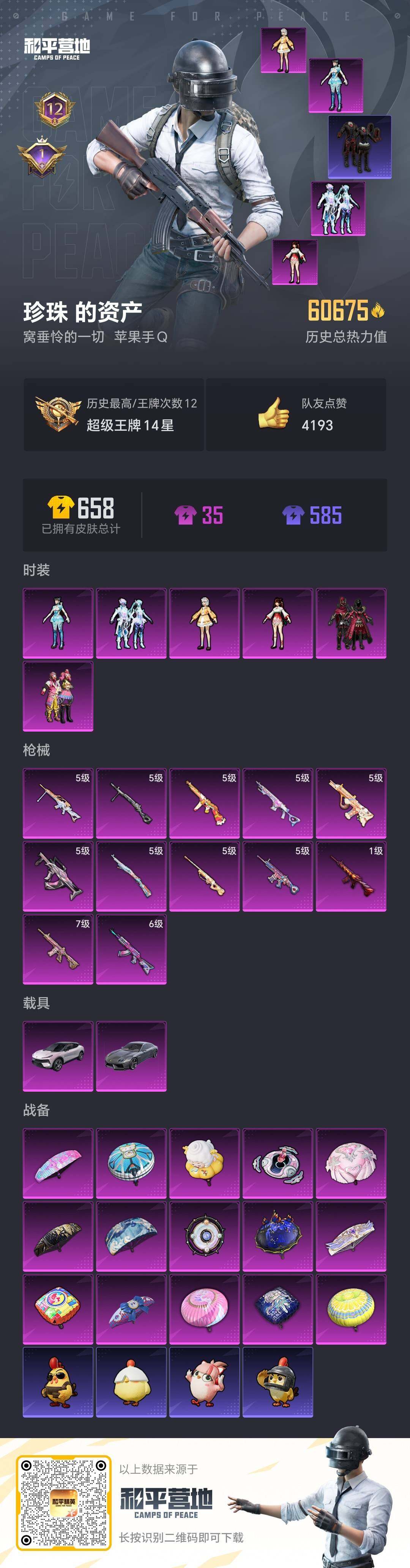 HPQM416570和平精英账号详情图4